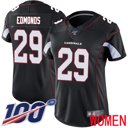 Arizona Cardinals Limited Black Women Chase Edmonds Alternate Jersey NFL Football #29 100th Season Vapor Untouchable